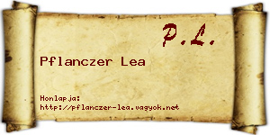Pflanczer Lea névjegykártya